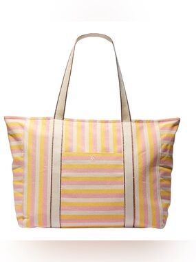 Victoria's Secret~
Pink and Yellow Canvas Striped Tote
New